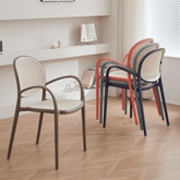 Autumn-B Rattan Woven Outdoor Stackable Plastic Armchair